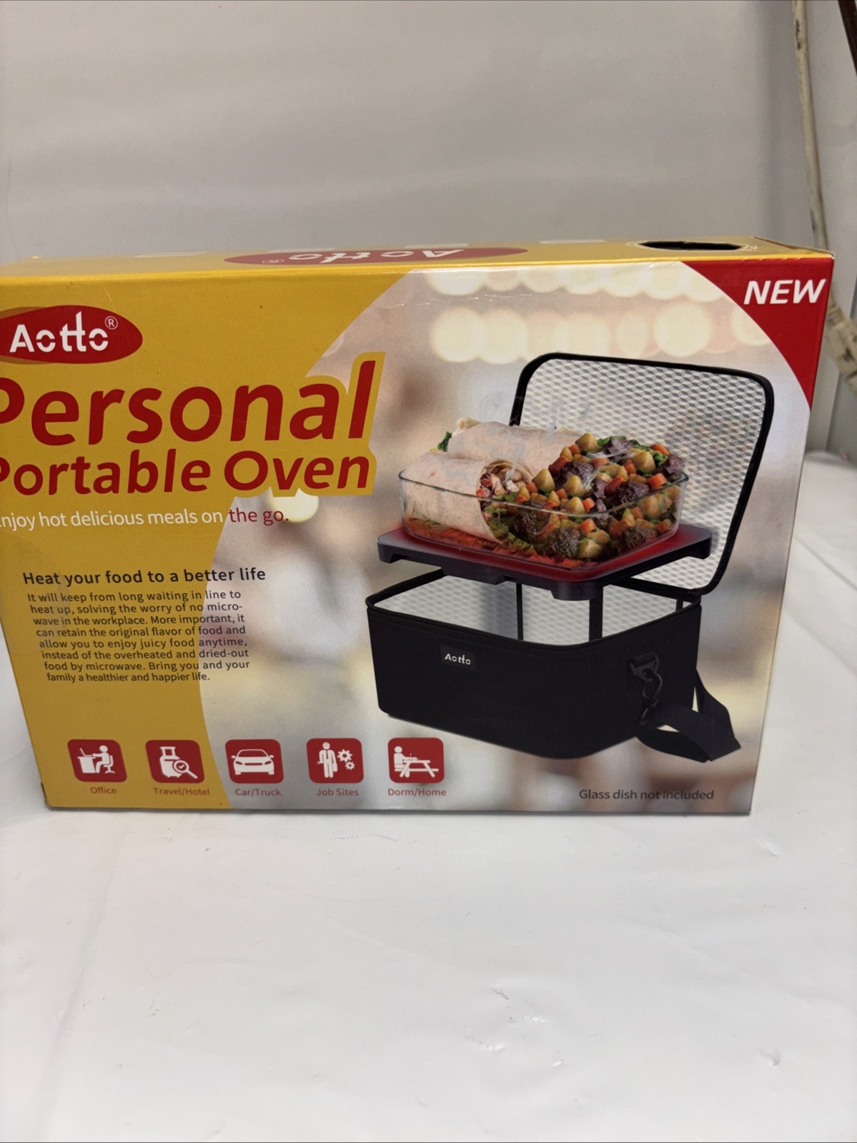 Aotto Portable Oven Personal Food Warmer - 110V Portable Mini Microwave Electric