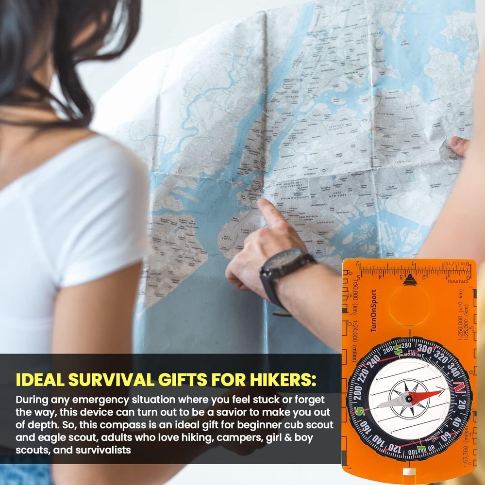 Advanced Scout Compass for Precision Navigation – Perfect Survival Gift for Kids