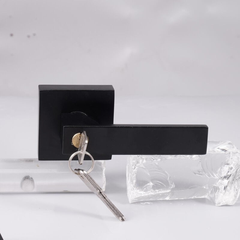 12-15XDoor Handle Lock Lever Knobs Privacy Passage Entry Locks W/key For Home