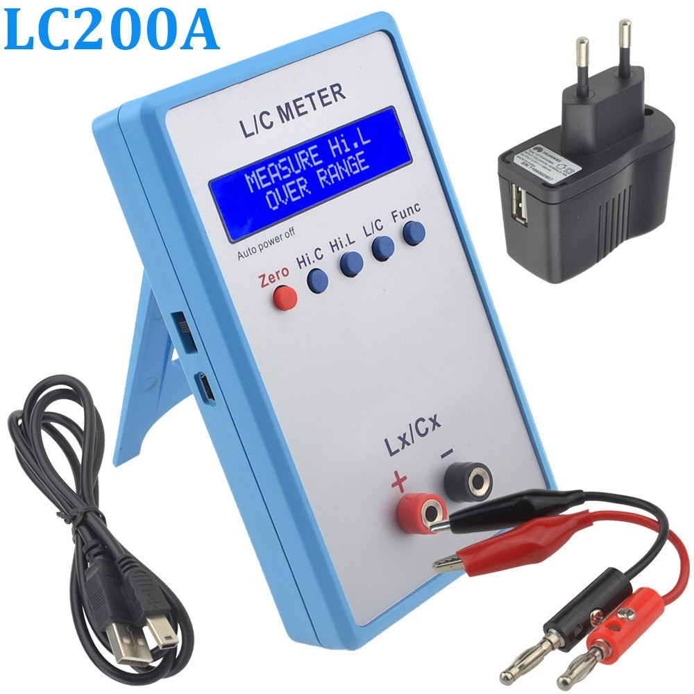 LC200A L/C Blue Meter Inductance Capacitance Digital Bridge LCR Table