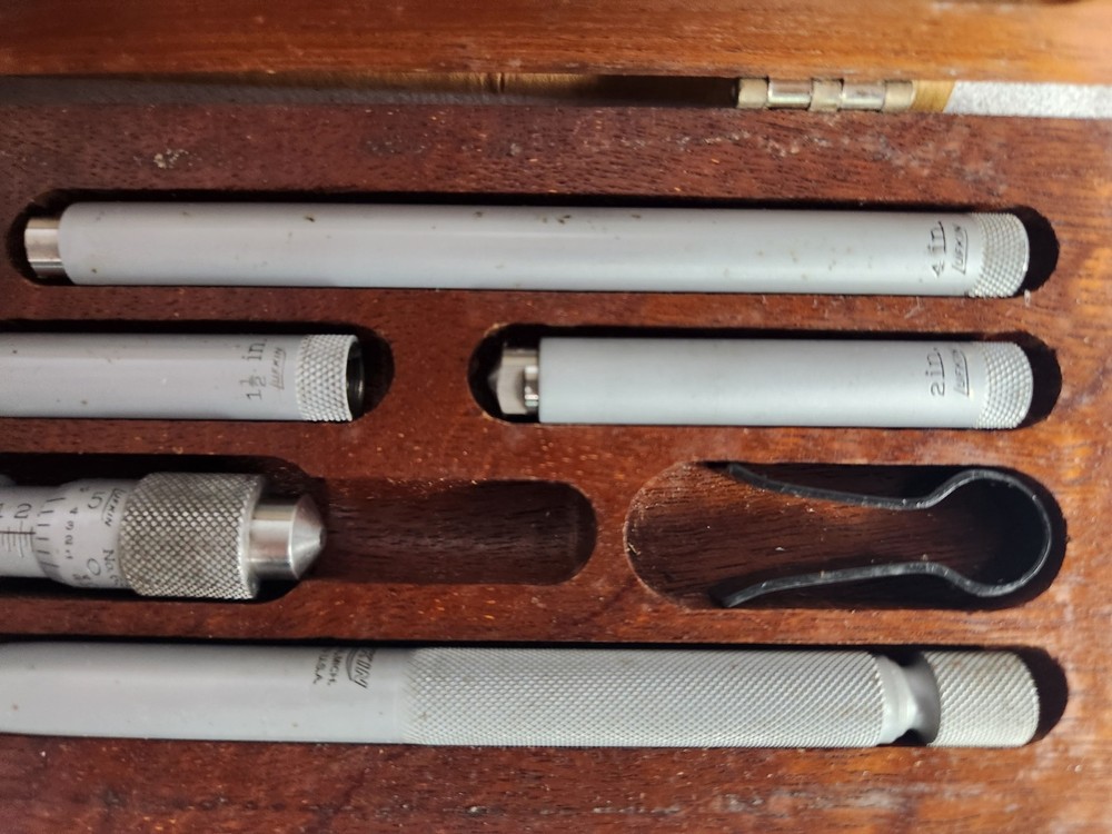 LUFKIN RULE NO 680A Inside Micrometer SET 1.5-8" Complete