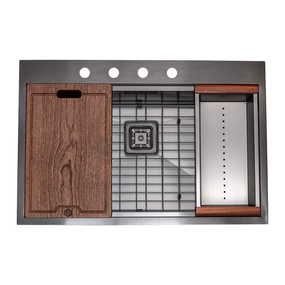 Stainless Steel Drop in Single Bowl Kitchen Sink