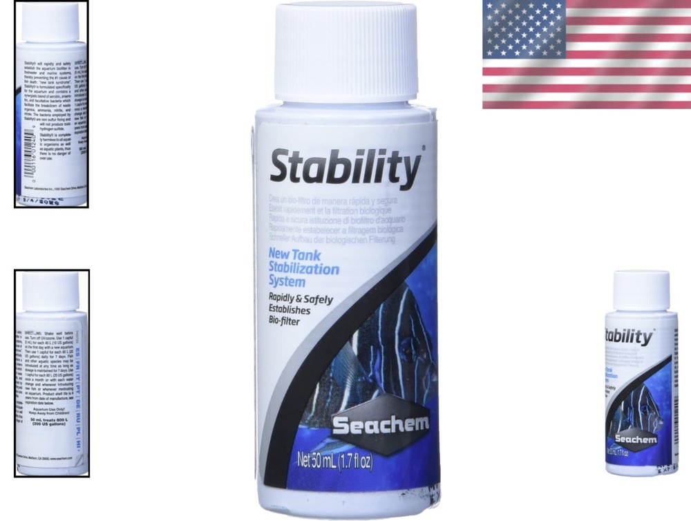 50 ml Stability Aquarium Treatment - Rapid Biofilter Support for Fish Tanks