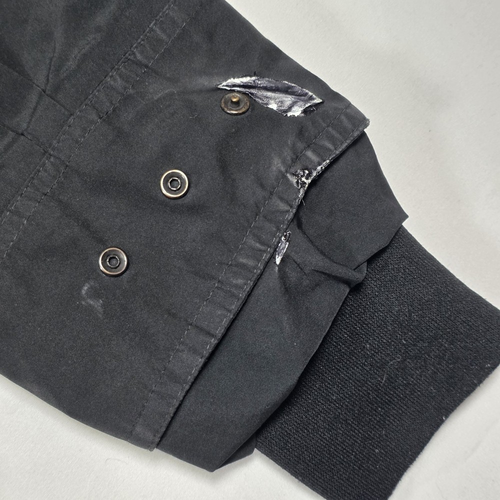 Zero Restriction Black Gore-Tex Golf Jacket Zip Off Sleeves Men Medium