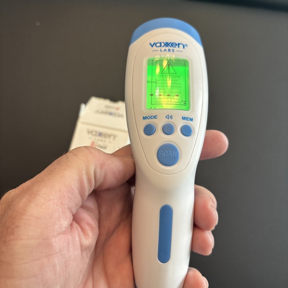 VAXXEN LABS NO TOUCH INFRARED FOREHEAD THERMOMETER