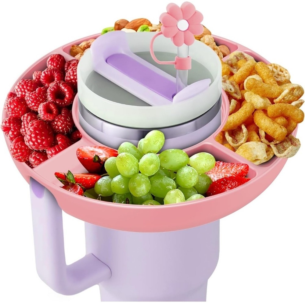 Snack Tray For 40oz Stanly Cup (Pink)