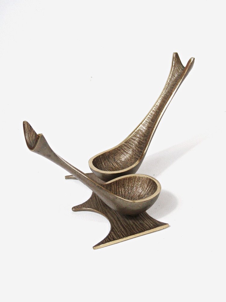 Walter Bosse Austria Double Pipe Holder Bronze Brass MCM