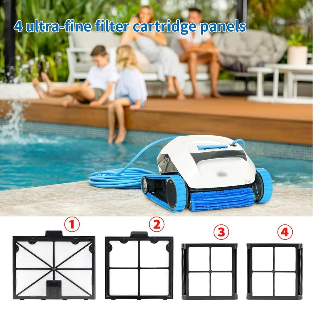 for DOLPHIN 9991468-R4 Spring Filter Panels (4 PACK)