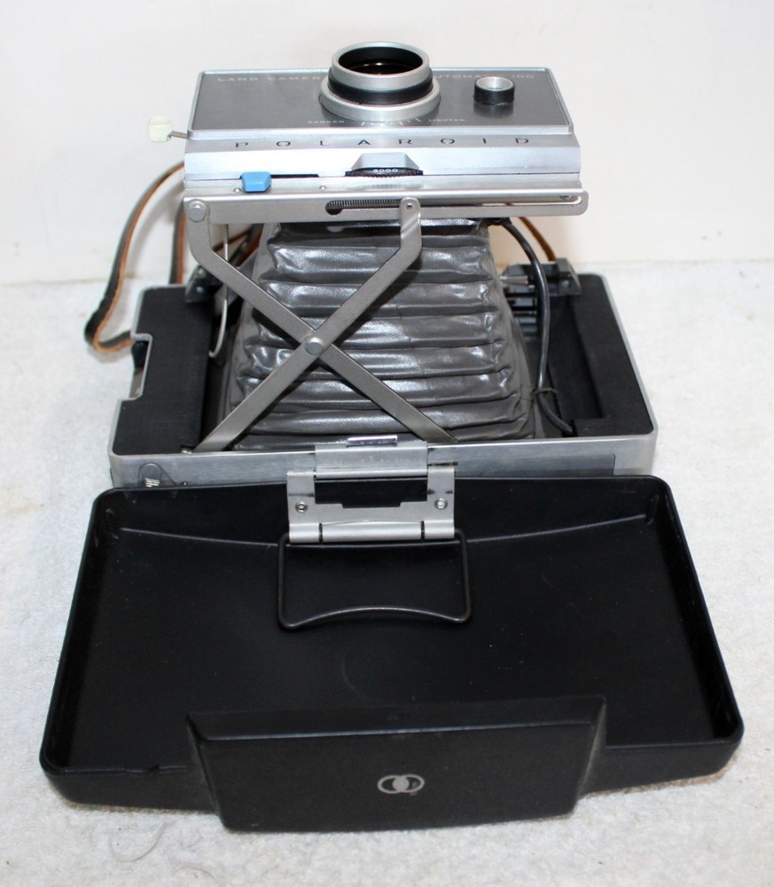 Polaroid Automatic 100 Land Camera + Strap ~ Nice