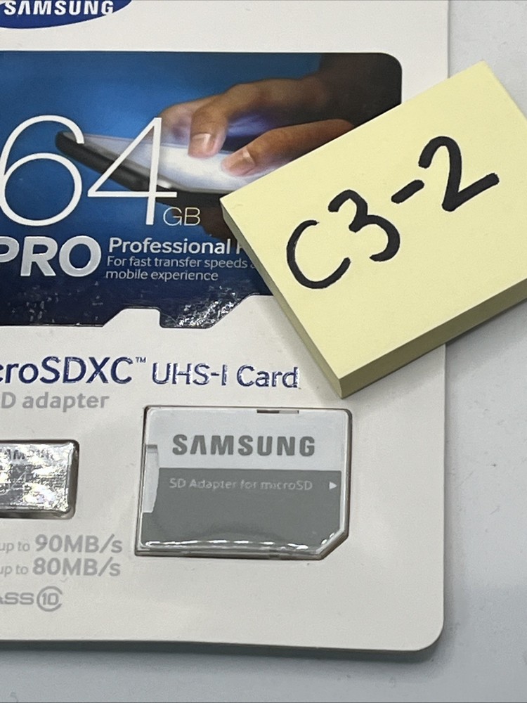 New Samsung PRO Select 64GB MicroSDXC Memory Card w/ Adapter