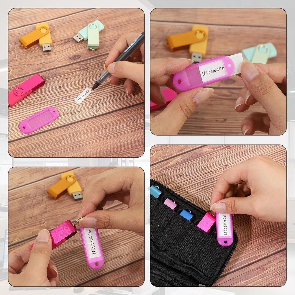 Flash Drive Case USB Storage Case USB Holder Storage Bag for USB Flash Drive El