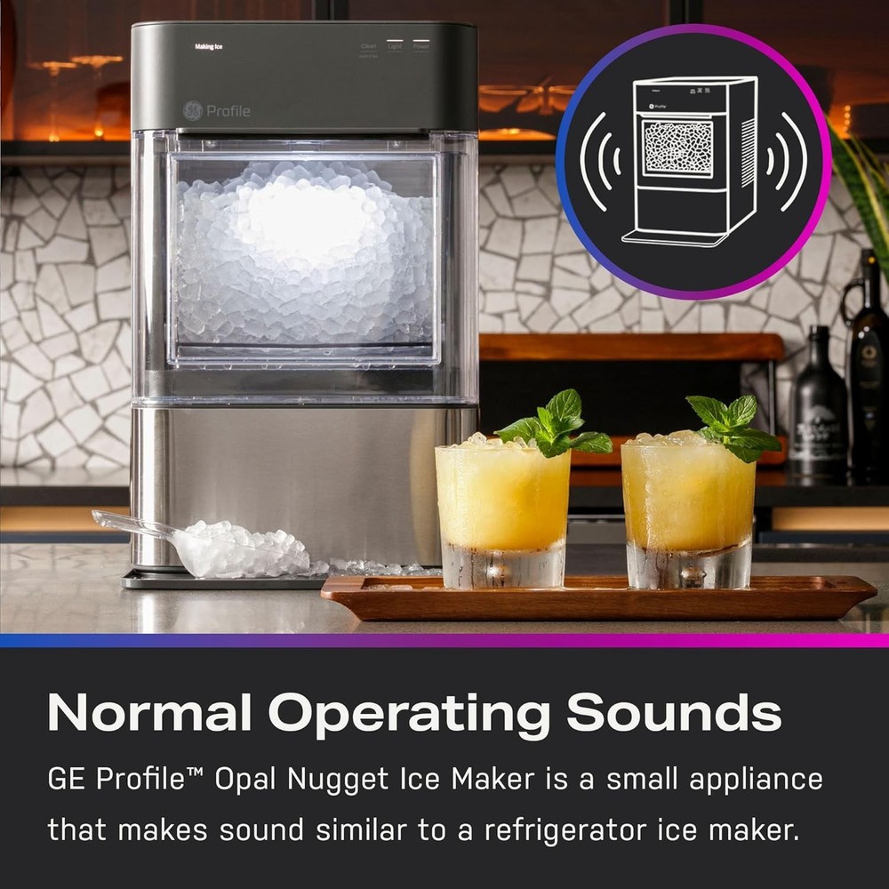 GE Profile Opal 2.0, Chewable Crunchable Countertop Nugget Ice Maker