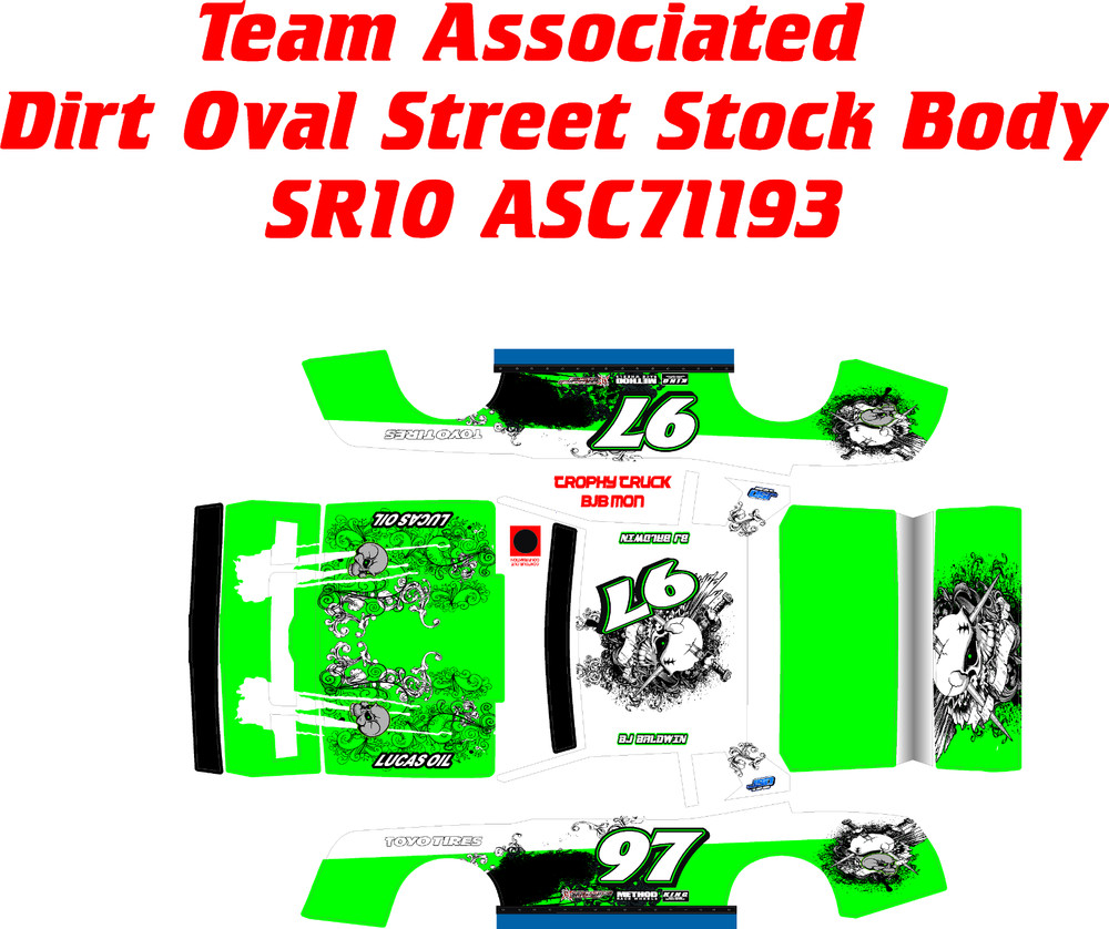 TEAM ASSOCIATED SR10  ARMOUR GREEN APS  WRAP KIT 1X10 SCALE