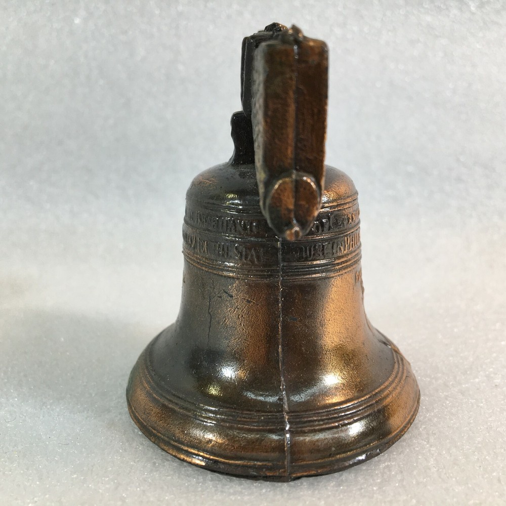 Miniature Brass Liberty Bell PASS AND STOW