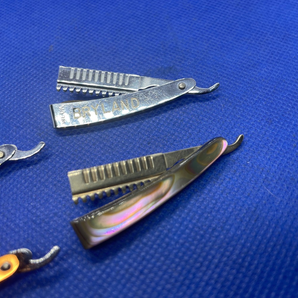 straight razor brooch pins