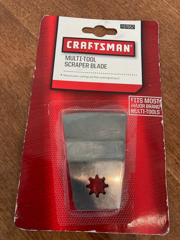 2 PACK, Genuine Craftsman 2" SCRAPER BLADE for PAINT COATINGS Multi-Tools 67652