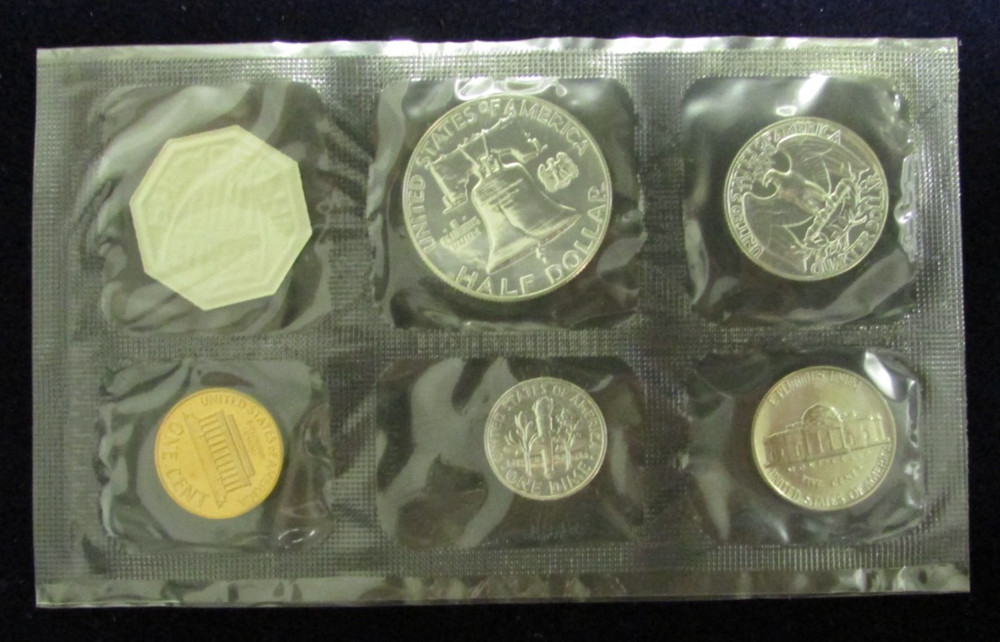 1962 US Proof 5 Coin Set in Cello