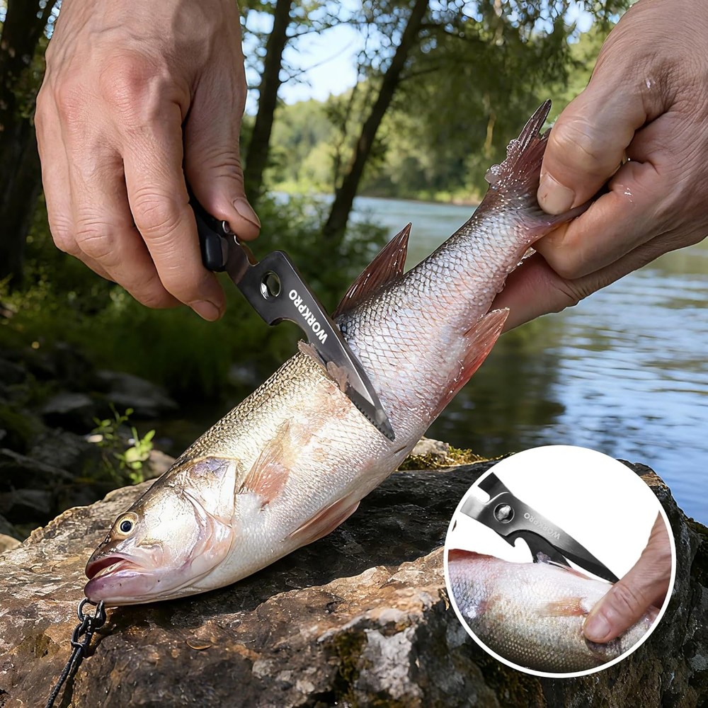 WORKPRO Heavy Duty Kitchen Scissors Multipurpose Shears with Detachable Blades