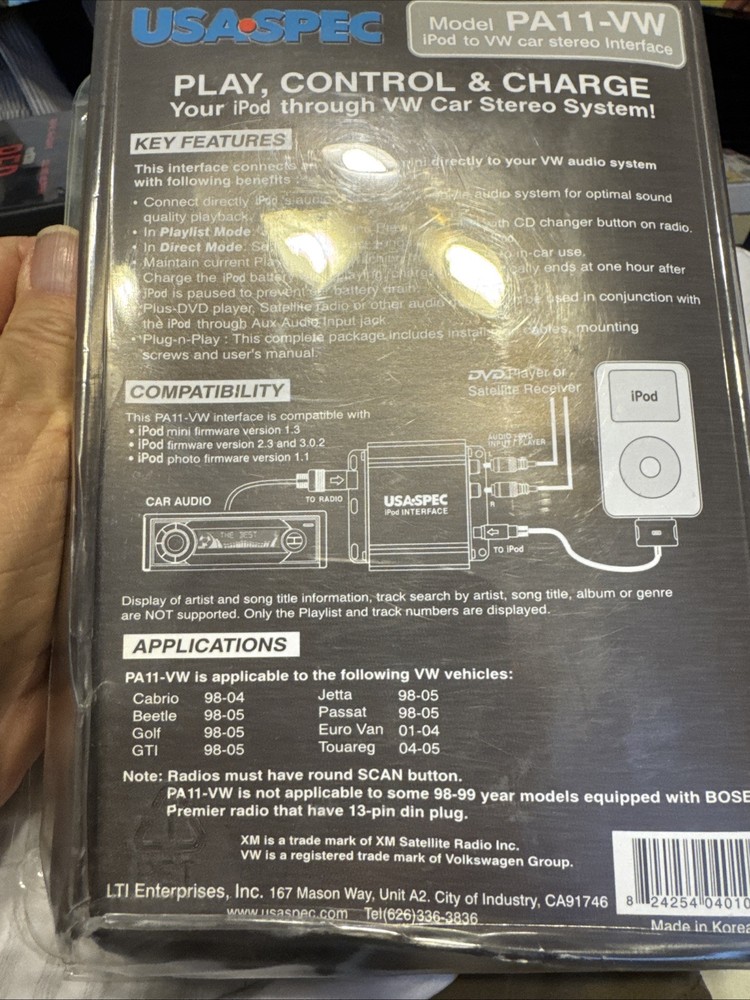 USA Spec PA11-VW iPod to VW Interface