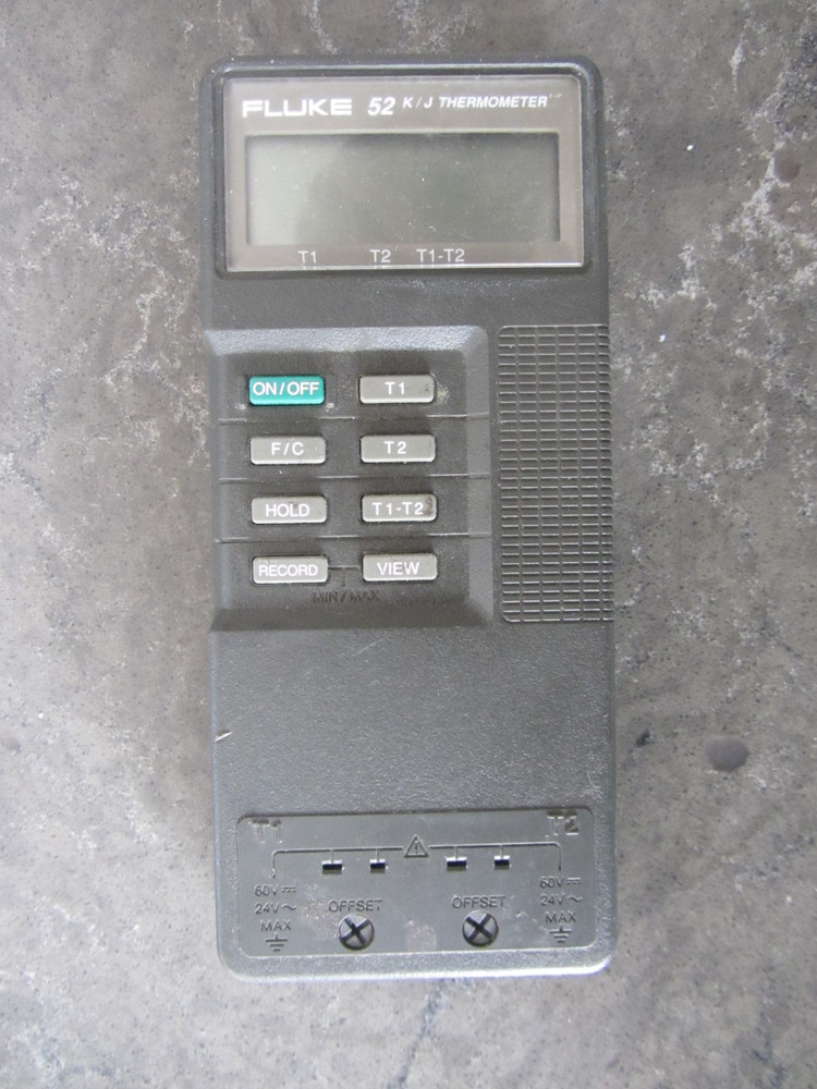 Fluke 52 Digital Thermometer K/J Dual Input