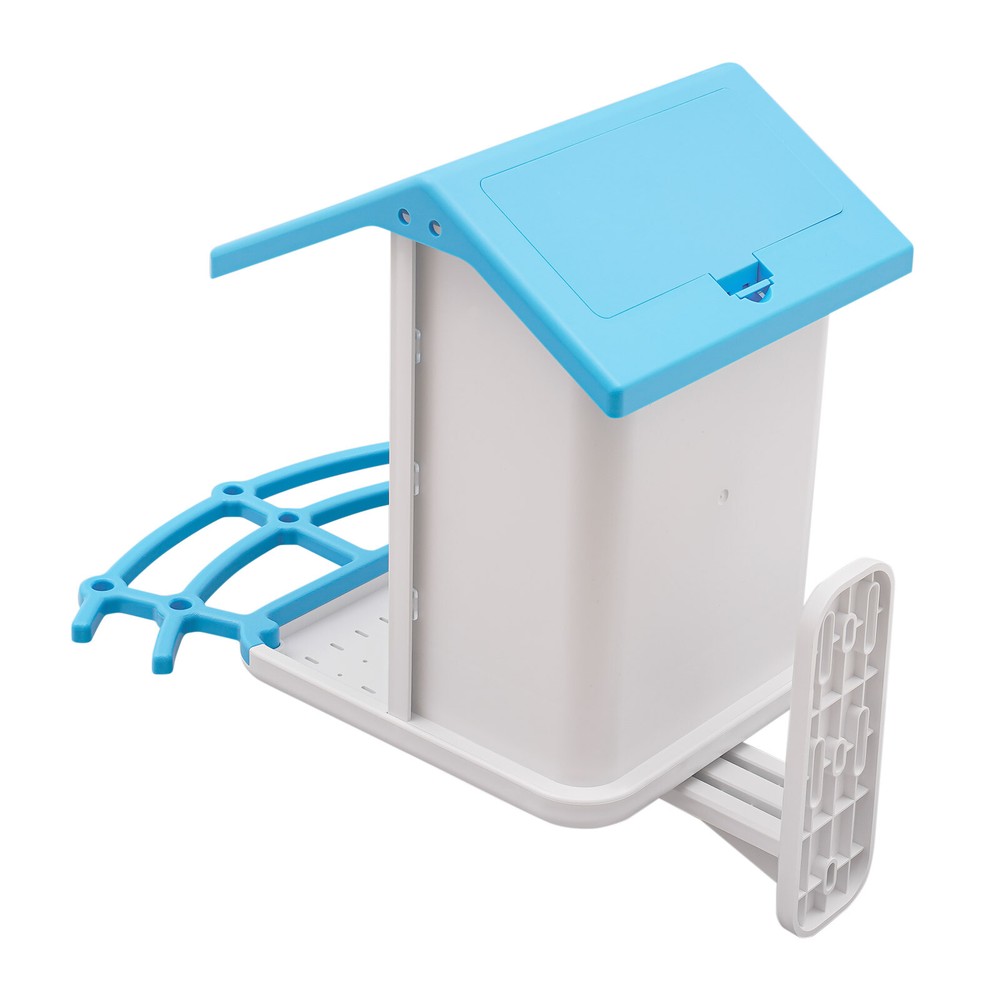 Solar Powered Bird Feeder Smart Bird Feeder Bird Feeding Unit with Camera Blue