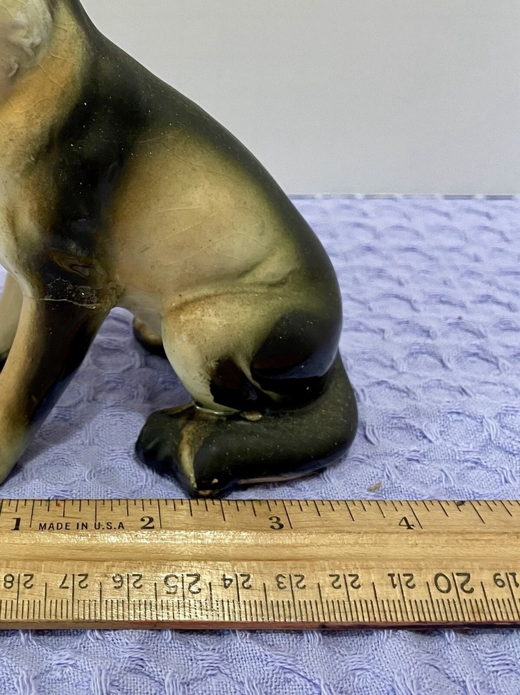 German Shepherd Figurine Vintage