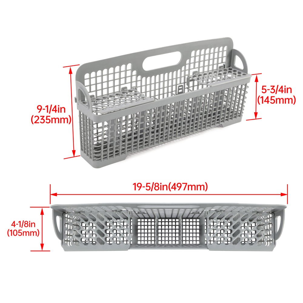 For 8531233 Silverware Basket Compatible with Whirlpool Kenmore Dishwasher