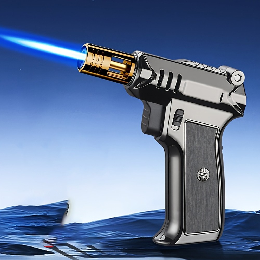 Jet Flame Torch Lighter Kitchen Cigar Adjustable Gun Welding Refillable Butane