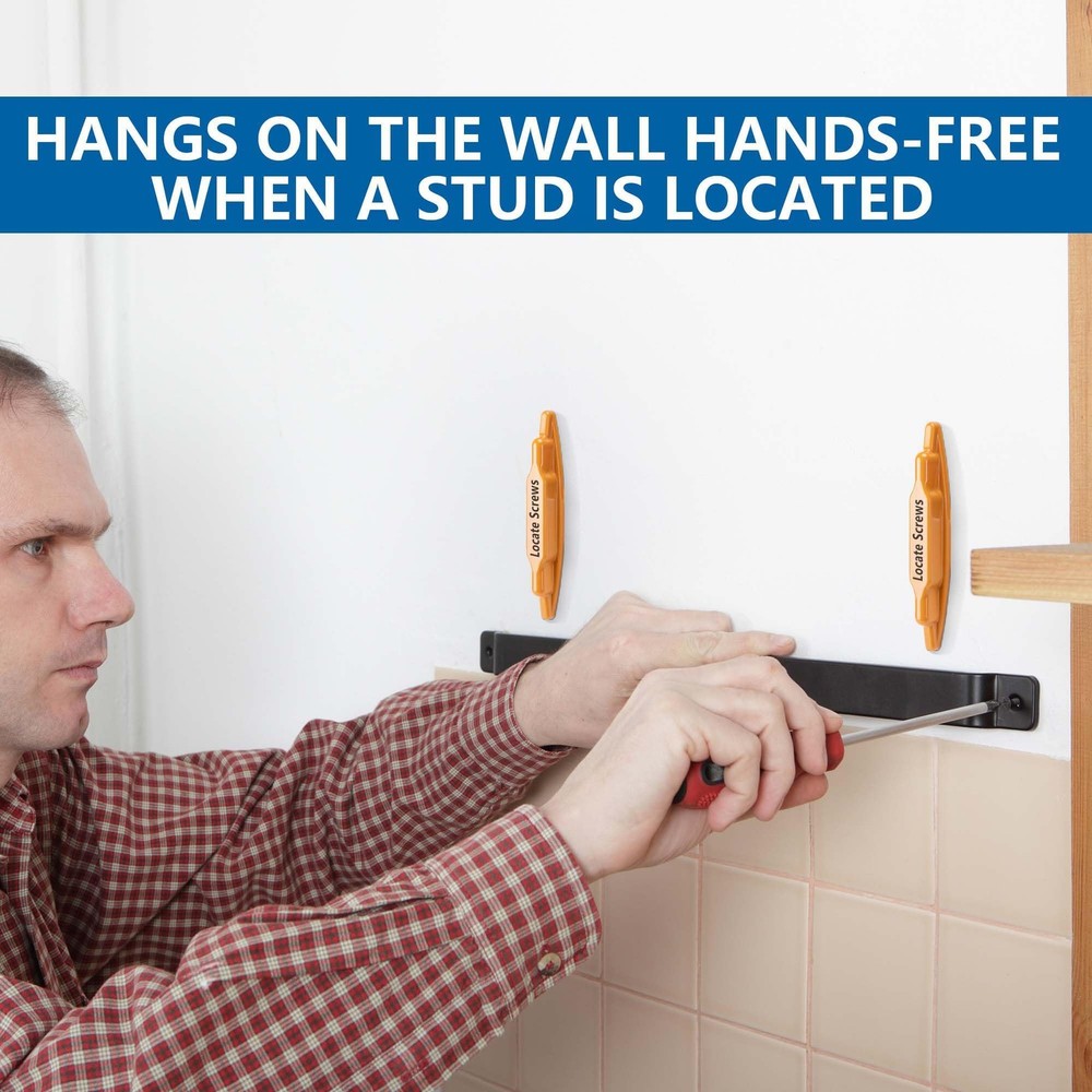 moonoom 2 Pcs Stud Finder Magnet, Powerful Magnetic Stud Detector, Compact Wa...