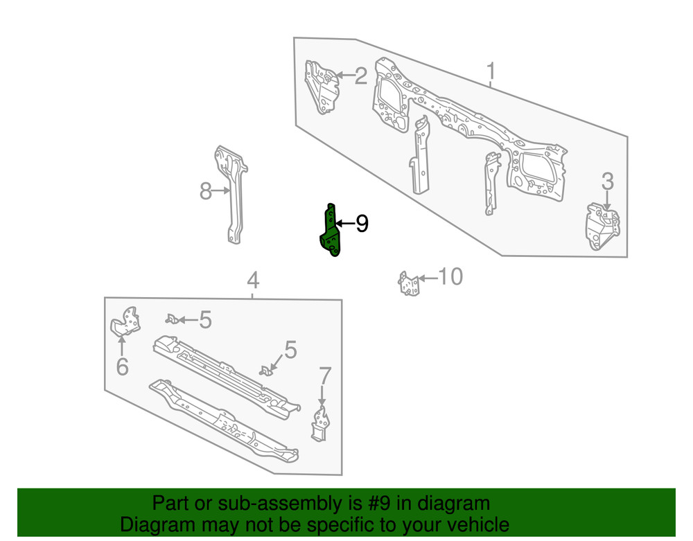 Genuine Mazda Tow Hook Bracket EC01-53-361C