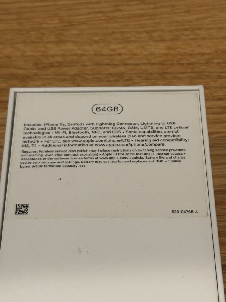 Apple iPhone XS Max Space Gray 64GB BOX ONLY EMPTY BOX