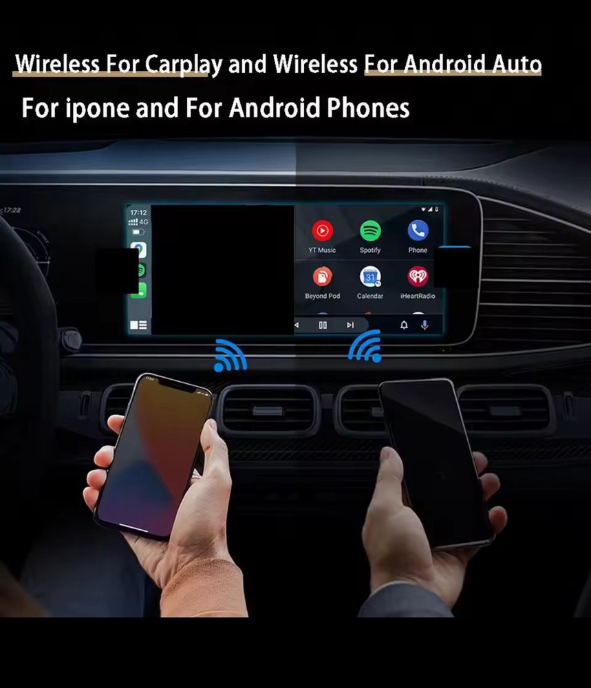 Multimedia AI Box HDMI Wireless CarPlay & Android Auto Adapter Dongle Plug&Play