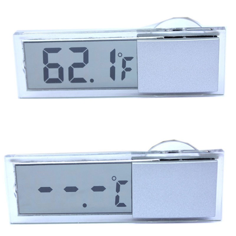 Car Decoration Interior Suction Cups LCD Digital Display Meter Thermometer