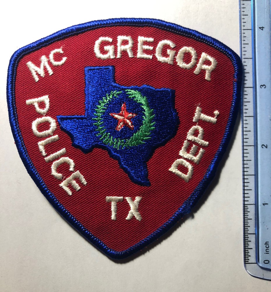 Vintage McGregor Texas Police Patch
