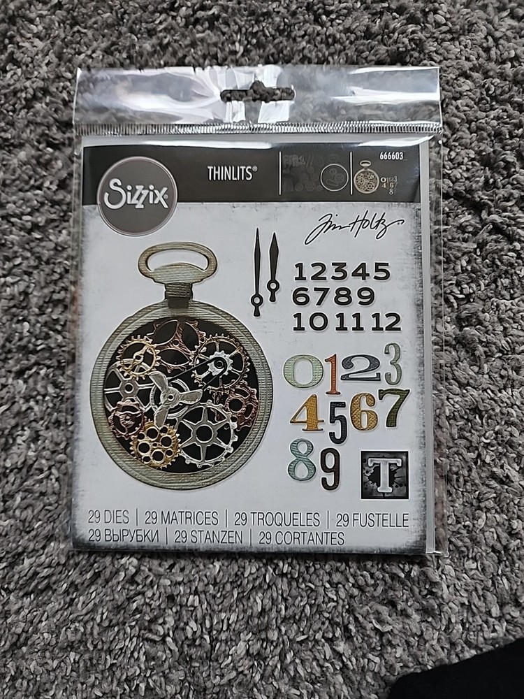 Tim Holtz Sizzix Thinlits, Vault Watch Gears