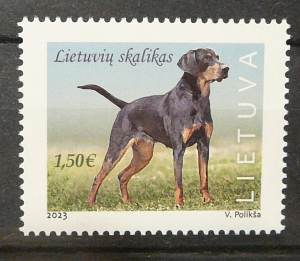 Lithuania stamp  2023 - Lithuanian hound - MNH.