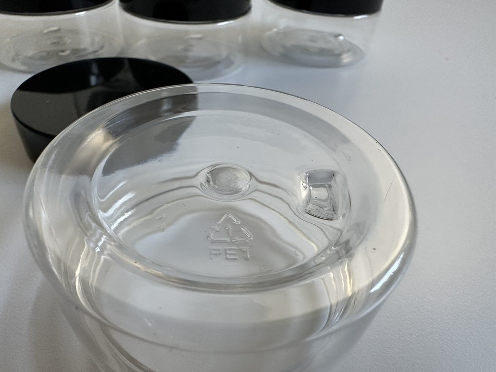 2 oz. Plastic Jars For Cosmetics And Crafts (6 Pack)