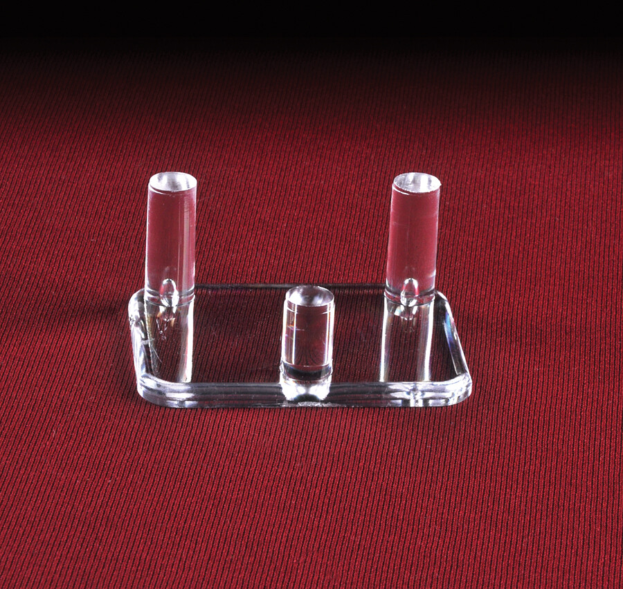 *3 Medium 2-1/2" Three (3) Peg Display Stand For Crystal Clusters