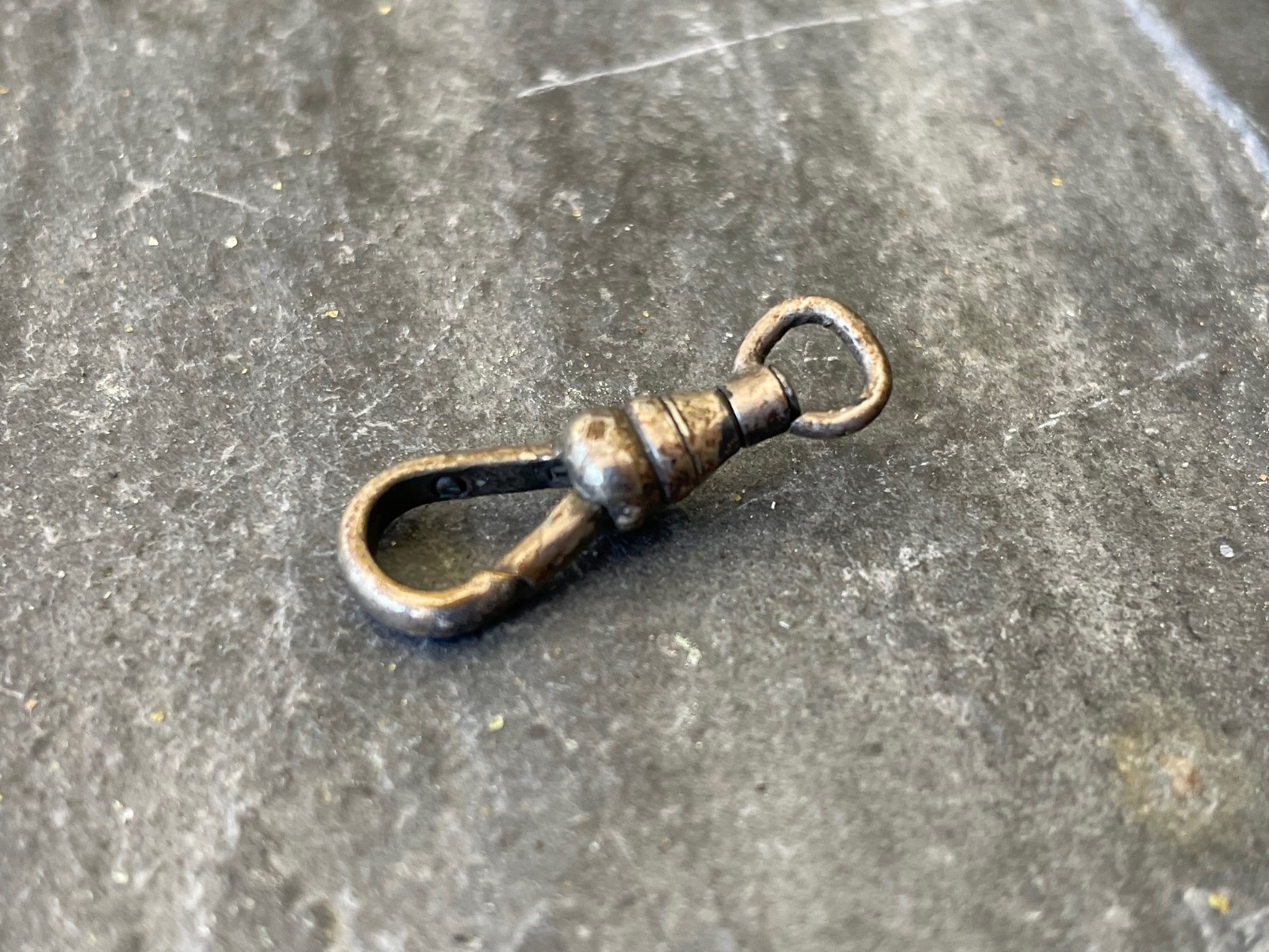 Harvest Repair Vintage Dog Clip Swivel Clasp Silver Tone for Pocket Watch Chain