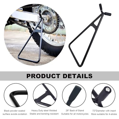 Motorcycle Triangle Stand, Heavy Duty Solid Steel Structure Dirt Bike
