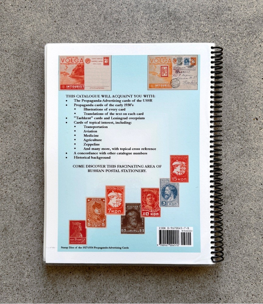 USSR Propaganda Advertising Postal Cards 1927 1934 Catalog Shalimoff Shaw