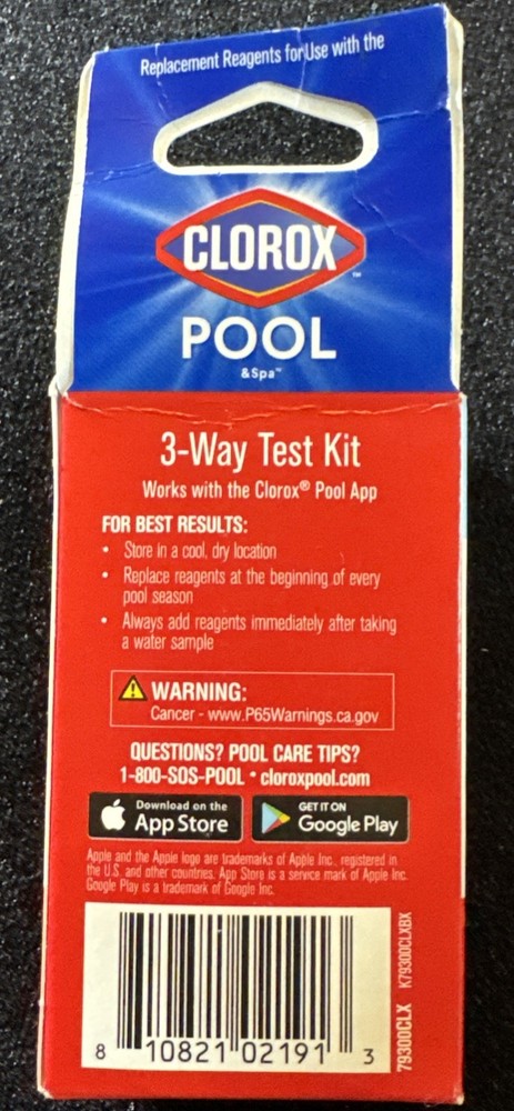Clorox Pool Reagent Refill for 3-Way Test Kit