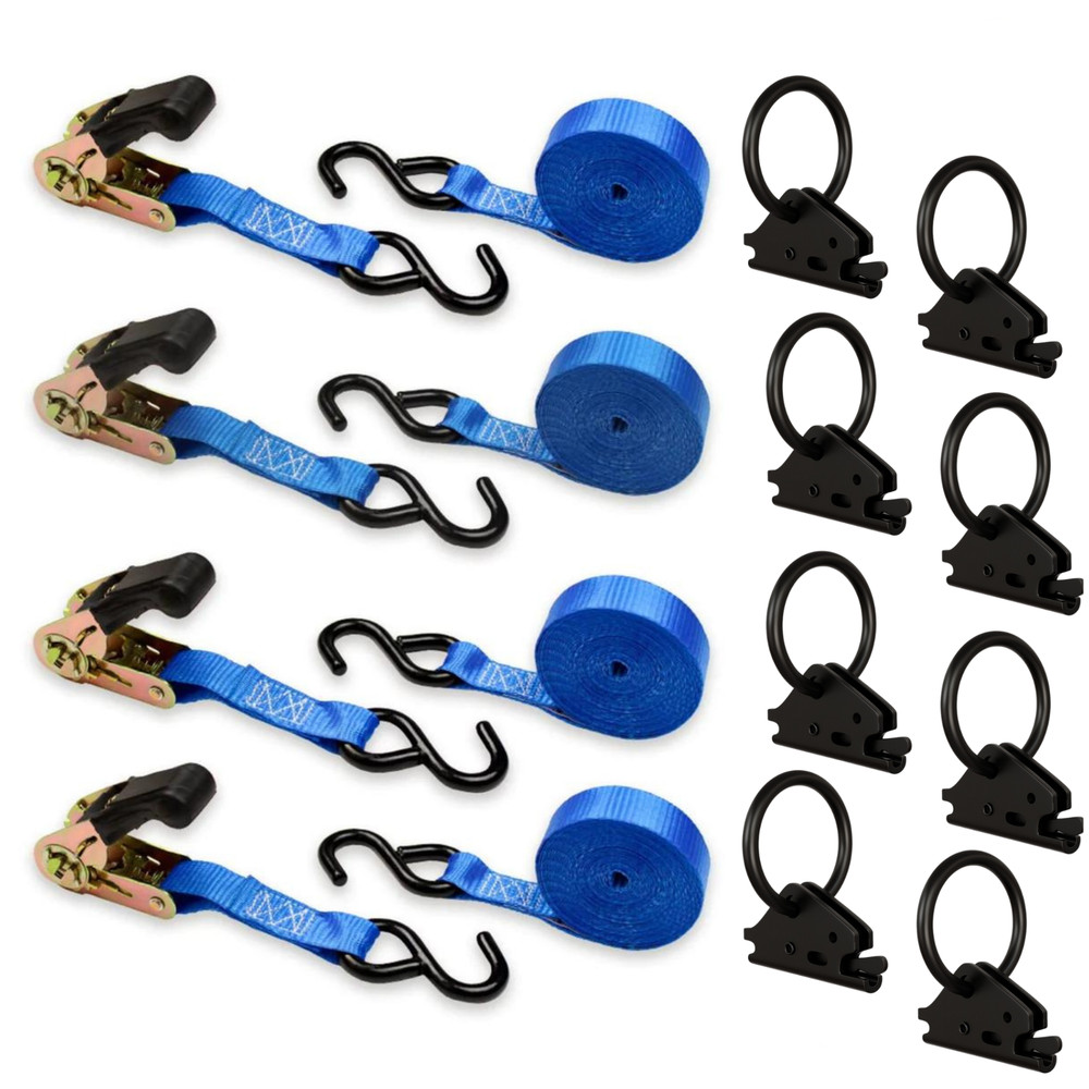 DC Cargo Mall E Track Tie-Down Kit - 12 Pieces: E-Track Accessories |...