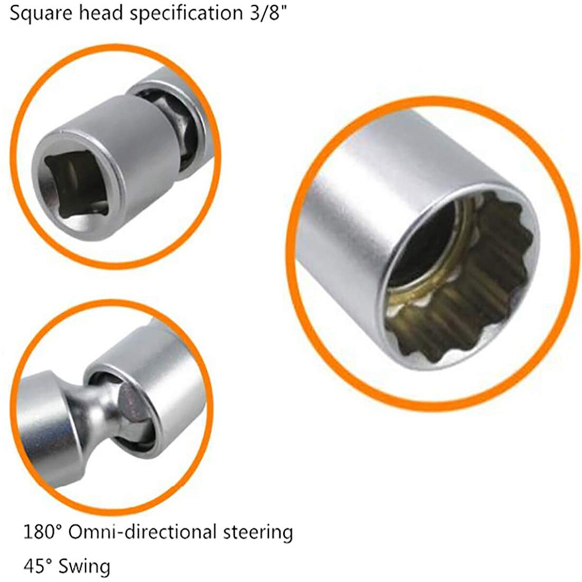 14mm/16mm Metric 12PT Thin Wall Spark Plug Socket Removal Tool 3/8 IN Dr For BMW