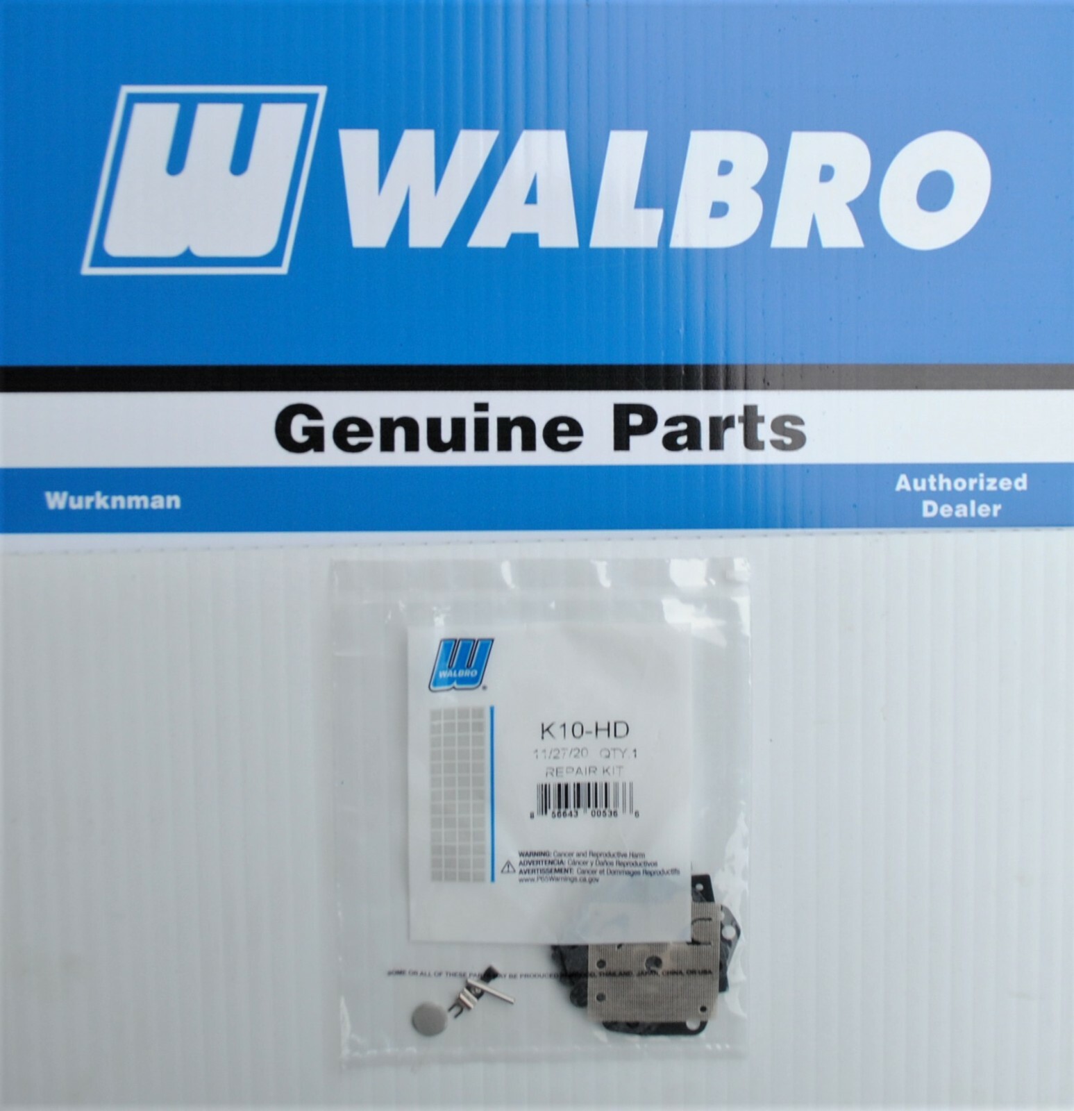 GENUINE OEM  Walbro K10-HD Complete Rebuild Kit K10HD