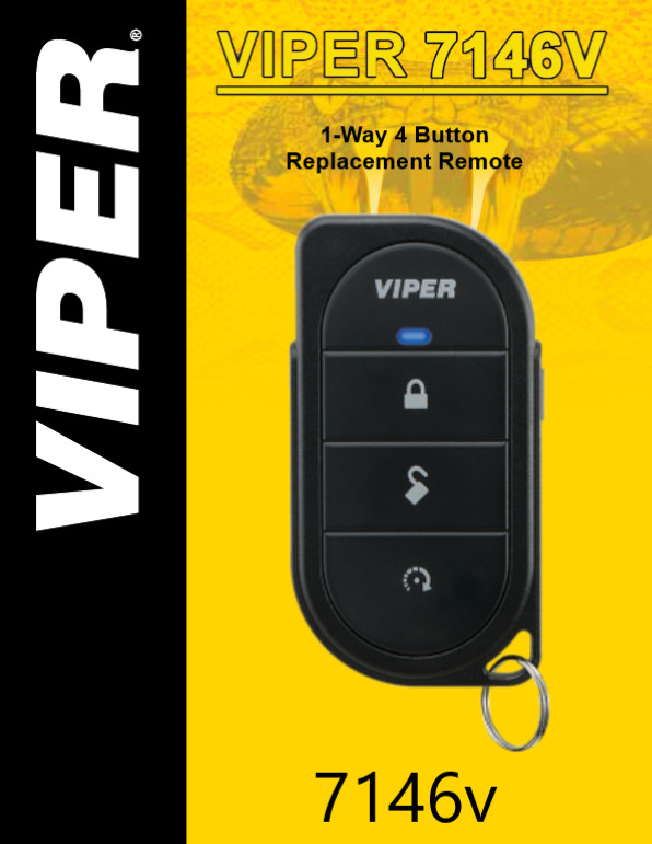 VIPER 7146V / 1-WAY PLUS  4-BUTTON ALARM REMOTE  **NEW**