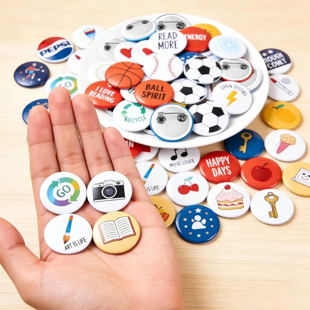 25mm DIY Button Maker Kit: Complete Badge Machine with 500 Supplies & Magic Book