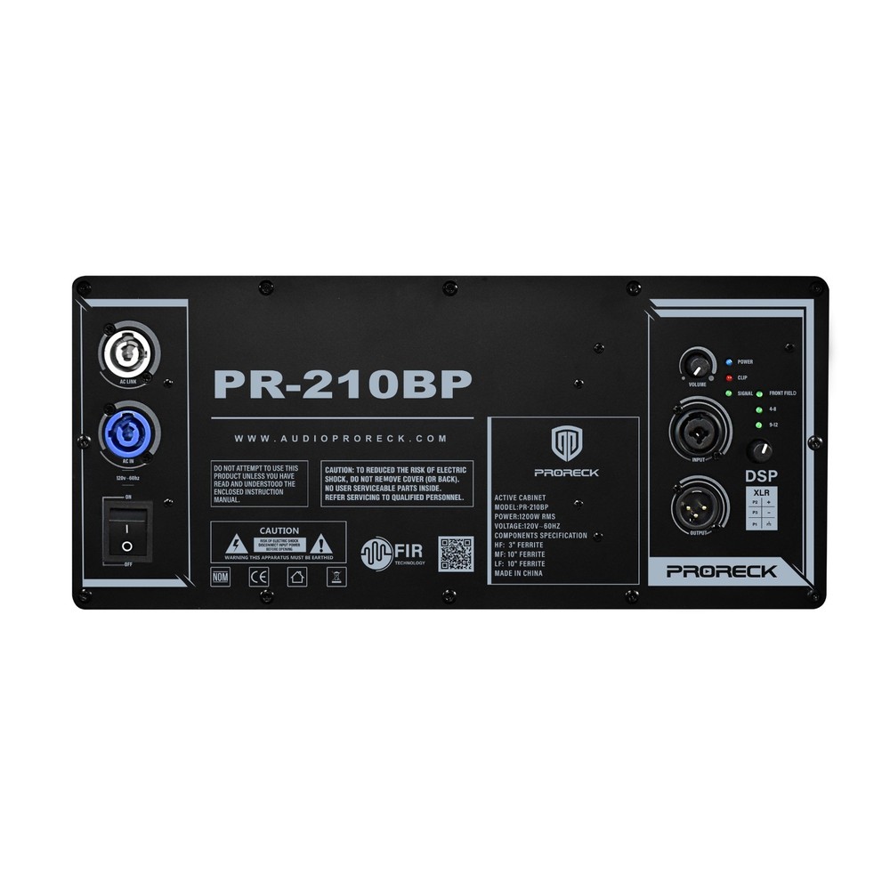 PRORECK Dual 10'' Full Range 5000W P.M.P.O Line Array Speaker for stage