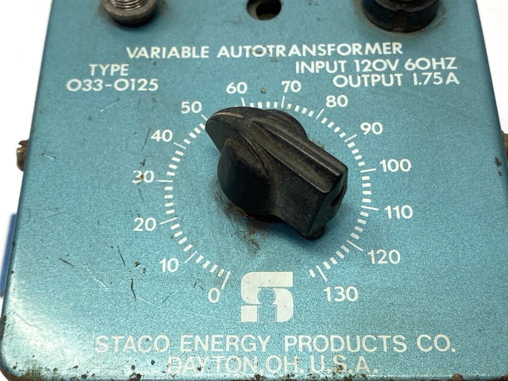 STACO O33-0125 Variable Transformer CUT CORD