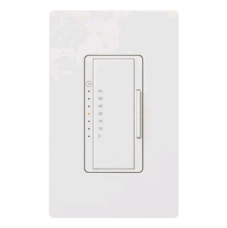 Lutron Maestro MA-T51MNH-WH Timer Switch Single Pole/Multi-location - White